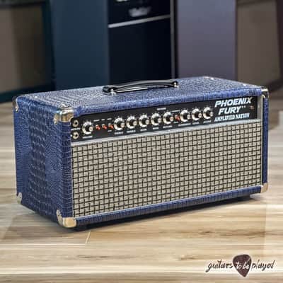 Amplified Nation Phoenix Fury 50W Head – Blue Croc image 1