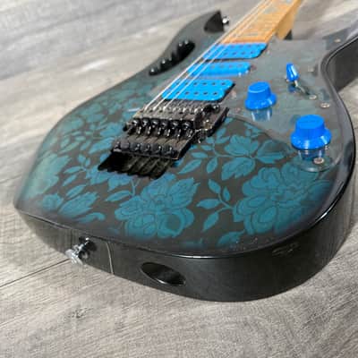 Ibanez JEM Steve Vai JEM77 1991 - Blue Floral Pattern - 1st Year! image 6