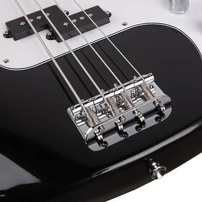 Glarry GP Electric Bass Guitar Black w/ 20W Amplifier image 14