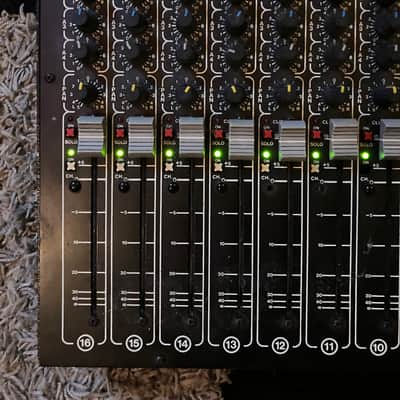 rare English mixer Studiomaster Session Mix16-2 Gold, England, Mixing Deck, vintage console, 4 aux buses, parametric eq image 3