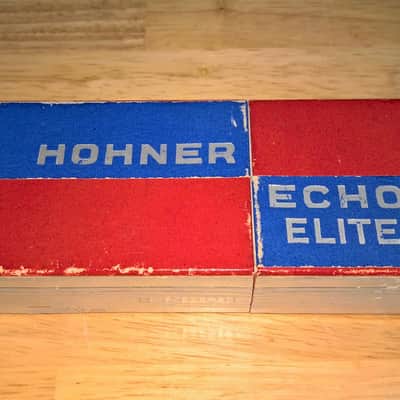 Hohner ECHO ELITE 1930s Chrome/Red/Blue image 3