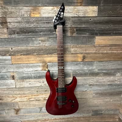 ESP LTD MH-100 QM NT See Thru Black Cherry image 3