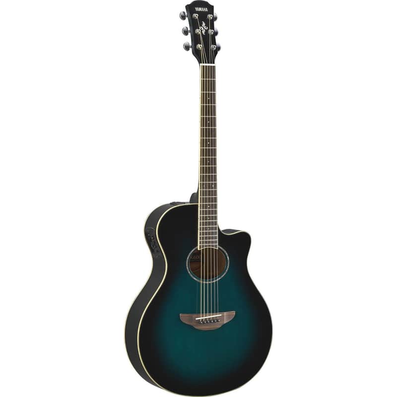 Yamaha APX600 Thinline with Electronics 2010s - Oriental Blue Burst imagen 1
