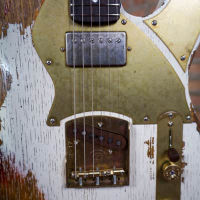 Paoletti Nancy Loft SH “Relic White Over Sunburst” Handcrafted Italian Reclaimed Chestnut Roasted Maple image 9