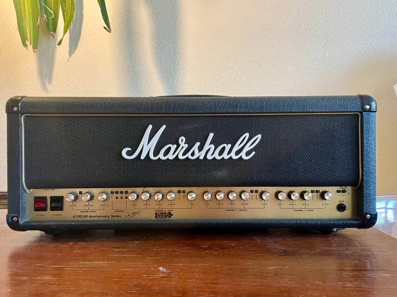 Marshall 6100 30th Anniversary Series 3-Channel 100-Watt Guitar Amp Head 1992 - 1997 - Black image 1
