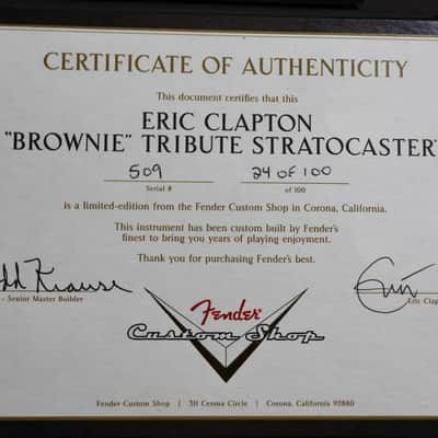 2013 Fender Custom Shop Eric Clapton "Brownie" Masterbuilt by Todd Krause '56 Stratocaster Ltd Ed Museum Quality Pristine image 15