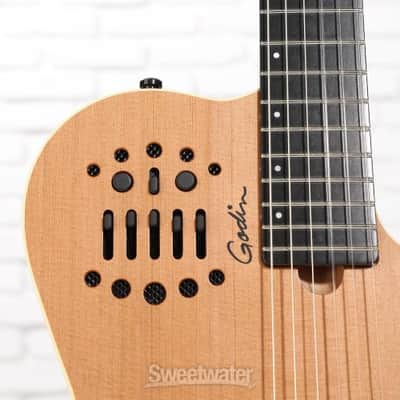 Godin ACS-SA Slim  Nylon String Acoustic-Electric Guitar - Natural Semi-Gloss (ACSSASlimNatd1) image 5