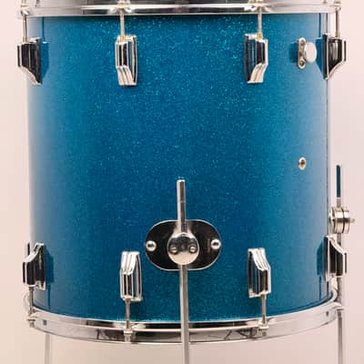 Rogers 20/12/16" 1960's Cleveland-Era Drum Set - Blue Sparkle image 18