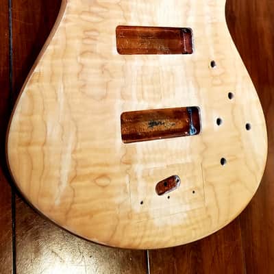 Warmoth G5 Unfinished Bass Body Mahogany w/Flame Maple Top 5 String image 10