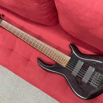 Dean Edge 6 String Bass - Translucent Black image 1