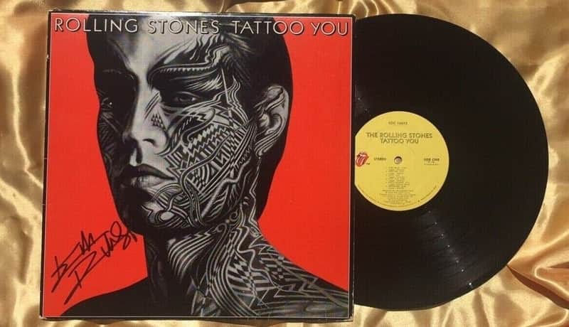 The Rolling Stones Keith Richards Signed Auographed Tattoo You Record Album (Beckett COA)🔥 image 1