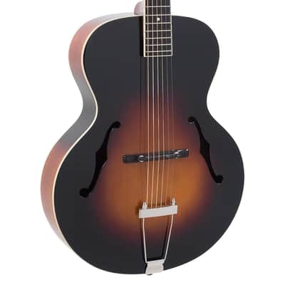 The Loar LH-600-VS Hand-Carved Archtop Acoustic Guitar, Vintage Sunburst Finish image 2