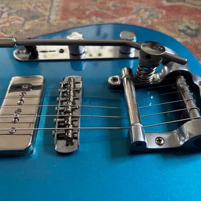 Deltone Tele Style w/ P90s & Duesenberg Trem – Lake Placid Blue (2021) image 4
