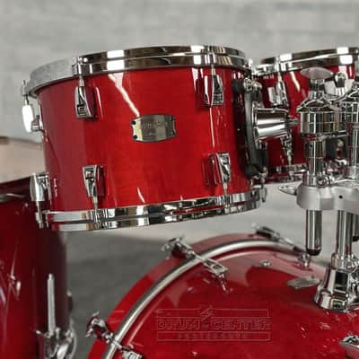 Yamaha Absolute Hybrid Maple 4pc Drum Set Red Autumn image 3