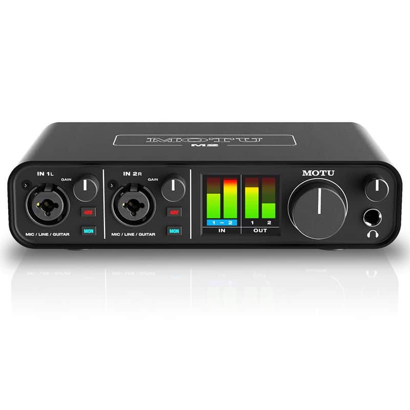 Motu M2 2x2 USB Audio Interface with Studio Quality Sound image 1