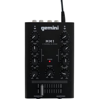 Gemini MM1 Pocket-Sized 2-Channel DJ Mixer w/ 2-Band EQ+Laptop Backpack image 2