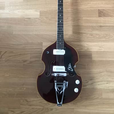 RARE! EKO 395 Violin Guitar Dark Red 1967/68 + Original Hardcase image 9