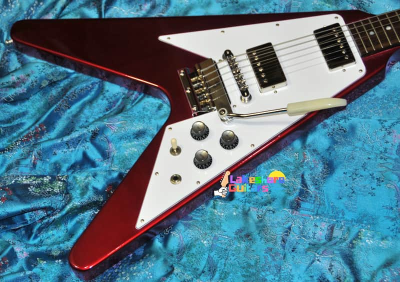 Gibson Custom Shop '67 Mahogany Flying V Reissue with Maestro Vibrola 2021 - Present - Sparkling Burgundy image 1