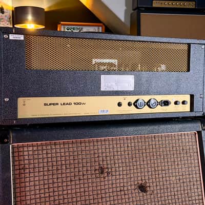 Marshall 1959HW Handwired JMP Reissue 2-Channel 100-Watt Guitar Amp Head 2020 - Black image 5