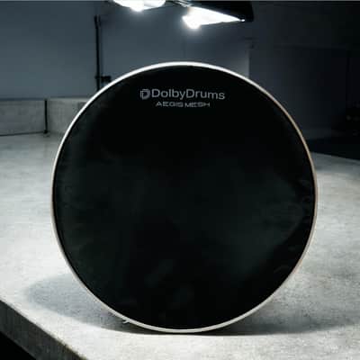 Dolby Drums 16” 3-Ply Aegis Black Mesh Drumhead for Roland Alesis Pad image 2
