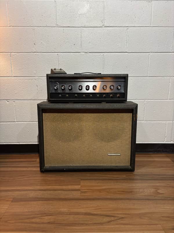 Silvertone Model 1484 Twin Twelve 60-Watt 2x12 Piggyback 1964 - Gray image 1