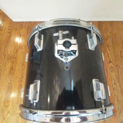 Pearl Vintage 12 round x 10 inch rack tom gloss black very clean image 4