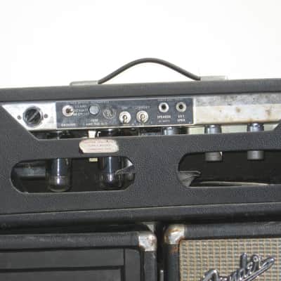 Fender Bassman 50.  Cabinets: VT Bassman 15. VT Bassman 12. 1968 Black Silver image 4