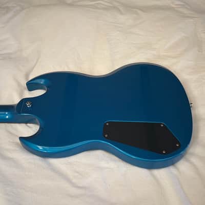 Vintage 1998 Gibson SG-X (SG Junior) - Laguna Blue Metallic Custom Color - Free Pro Setup image 11