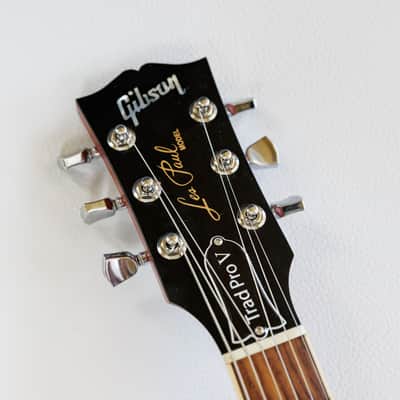 Gibson Les Paul Traditional Pro V Satin Mahogany Top 2020 - Satin Wine Red image 9