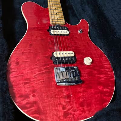 Music Man EVH with the Stoptail - Eddie Van Halen - 1994 translucend red - make me an offer! image 2
