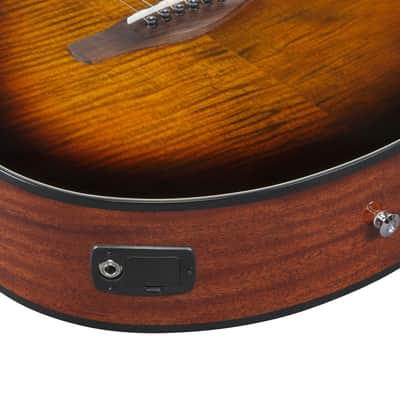 Ibanez AEG70LTIH Acoustic Electric Guitar Left Handed - Tiger Burst (AEG70LTIH) image 6