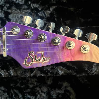 Suhr NAMM Piece Modern Carve Top Stunning Purple Gradient image 2