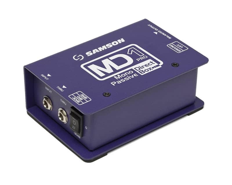 Mint SAMSON MD1 Pro Mono Passive Direct Box, Shielded Transformer image 1