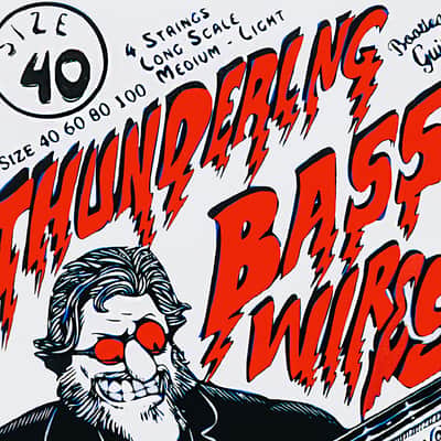 Bootlegger Guitar Roger Kohrs Thundering  Wires Bass Strings 4 String Set Medium Light Long Scale image 3