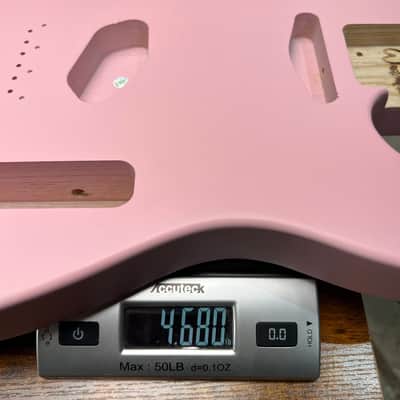 Warmtone Custom Guitars Swamp Ash Tele Guitar Body "Pink" 4.6lbs image 3