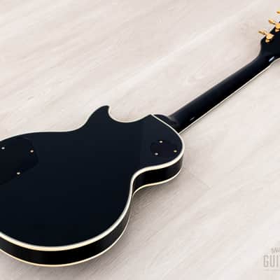 2000 Epiphone by Gibson Les Paul Custom Black Beauty LPC-80 w/ Case & Open Book Headstock, Japan Fujigen image 13