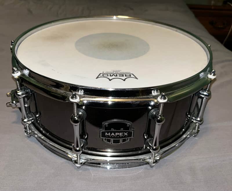 Mapex ARST4551CEB Armory Tomahawk 14x5.5" Steel Snare Drum 2010s - Black Chrome