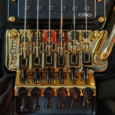 ESP LTD Alexi Laiho Arrowhead SE 20th Anniversary Electric Guitar - Black with Yellow Bevels image 5
