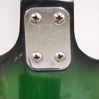 Univox Coily U1825 Electric Semi-Hollow Body 1960's - Green Burst *No Case* image 10