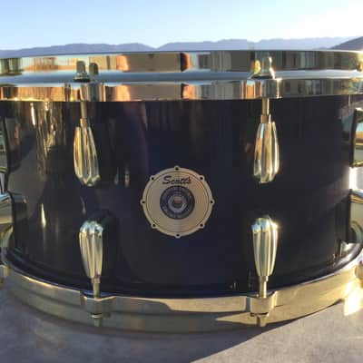 Scott’s Custom Drums 7”x14” maple single ply steambent snare drum “Slingerland radio king tribute” 2025 - Ebony stain lacquer image 1