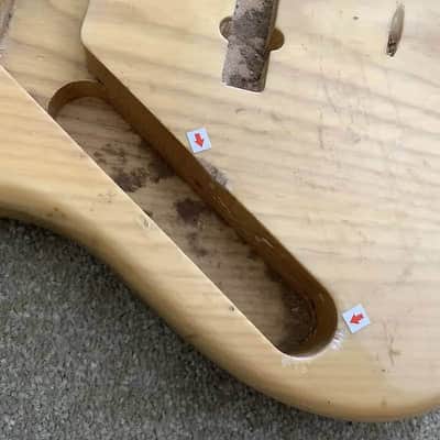 Left Handed Ash Wood Jazz Bass Style 4 String Body image 6