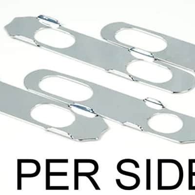 Hipshot® Universal Mounting Plate Kit~For 3 Per Side Tuners~Chrome~USA~Brand New image 1