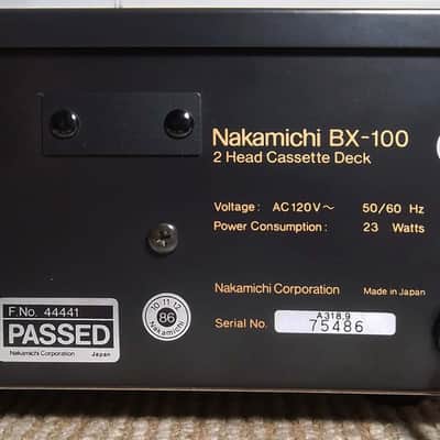 1986 Nakamichi BX-100 Stereo Cassette Deck New Belts & Serviced 08-07-2024 Excellent Condition #486 image 7