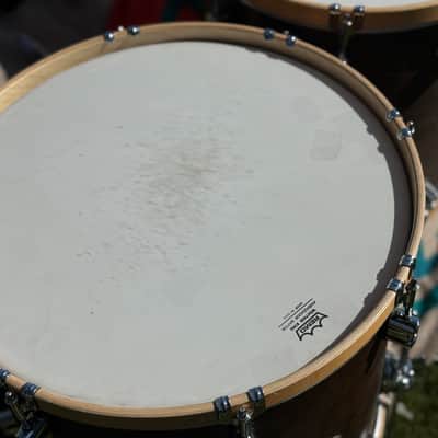 PDP PDCC2213TN Concept Classic Maple Series 13/16/18/22" with 14 inch snare - Walnut Stain with Natural Hoops image 5