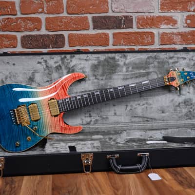 ESP Original Series Horizon-CTM FR/FM Flamed Maple Top See Thru Blue-Red Gradation 2021 w/OHSC image 2