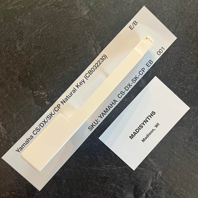 ORIGINAL Yamaha Replacement E/B Key (CB032230) for CS70M, CS5, CS15, CS15D, CS20, CS20M, CS40M, DX9, DX21, DX27, DX27S, SK20, SK30, CP10, CP11, CE20, PS10, PS20, YK10, and more image 1
