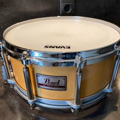 Pearl M-914D Freefloater snare 14x6.5” 90’s - Natural maple image 4