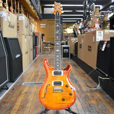 Paul Reed Smith SE Custom 24 Semi-Hollow Piezo Electric Guitar Vintage Sunburst w/Padded Gig Bag image 4