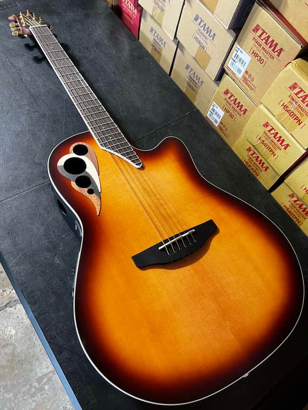 Ovation Celebrity Deluxe E-Acoustic Guitar CDX40-1-G - Vintage Suburst Satin image 1