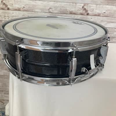 Used Ludwig LM404 Acrolite 5x14" 8-Lug Aluminum Snare Drum with Black/White Badge image 5